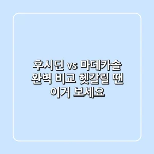 [후시딘 vs 마데카솔 완벽 비교!] 헷갈릴 땐 이거 보세요!