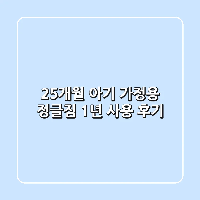 25개월 아기, 가정용 정글짐 1년 사용 후기