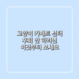 고양이 카페트, 선택 후회 안 하려면 이것부터 보세요!