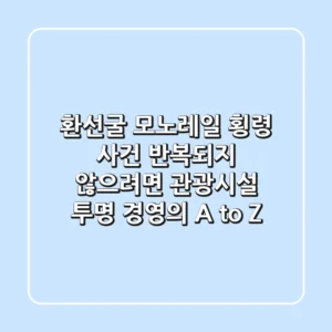 환선굴 모노레일 횡령 사건, 반복되지 않으려면? 관광시설 투명 경영의 A to Z
