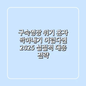 구속영장 위기, 혼자 막아내기 어렵다면? 2025 실질적 대응 전략