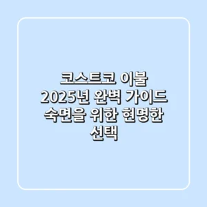 코스트코 이불, 2025년 완벽 가이드: 숙면을 위한 현명한 선택